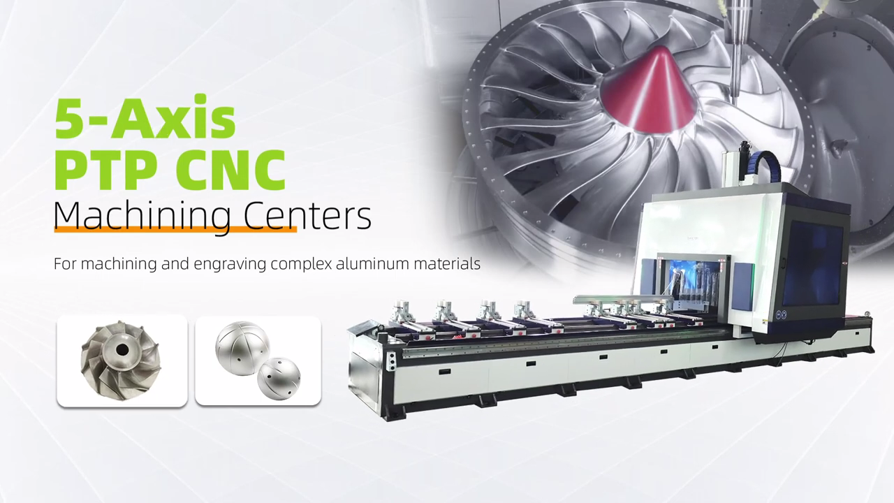 Multifunctional 5-axis ATC CNC Router Machine with PTP